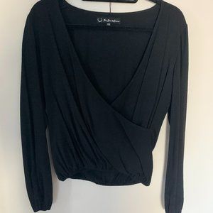 For Love And Lemons Surplice Front Long Sleeve Top